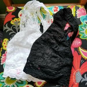 NOBO Black & White Lace Bralettes